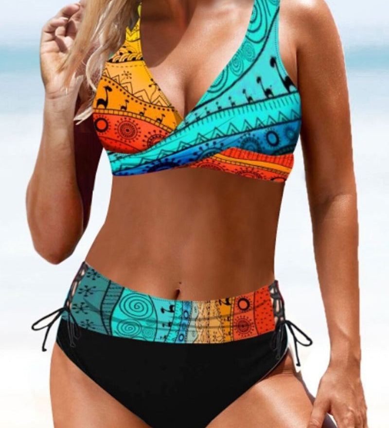 Eva - Pestré Farebné Bikini