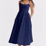 ESTELLE | Elegantné letné midi šaty s korzetovým strihom