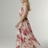 Sylin | Zbieraná halter midi šaty