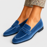 Louise™ | Mokasíny z jemného zamatového materiálu