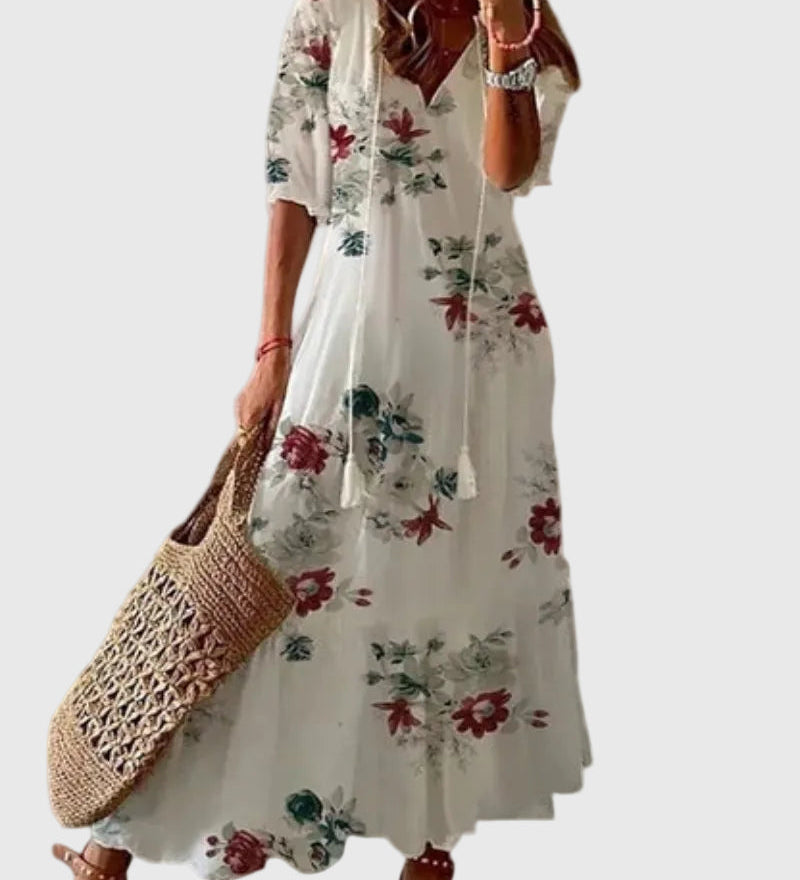 Ramona | Boho Vintage Letné Maxi Šaty