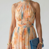 Violet & Grace™ | Mäkké halter midi šaty
