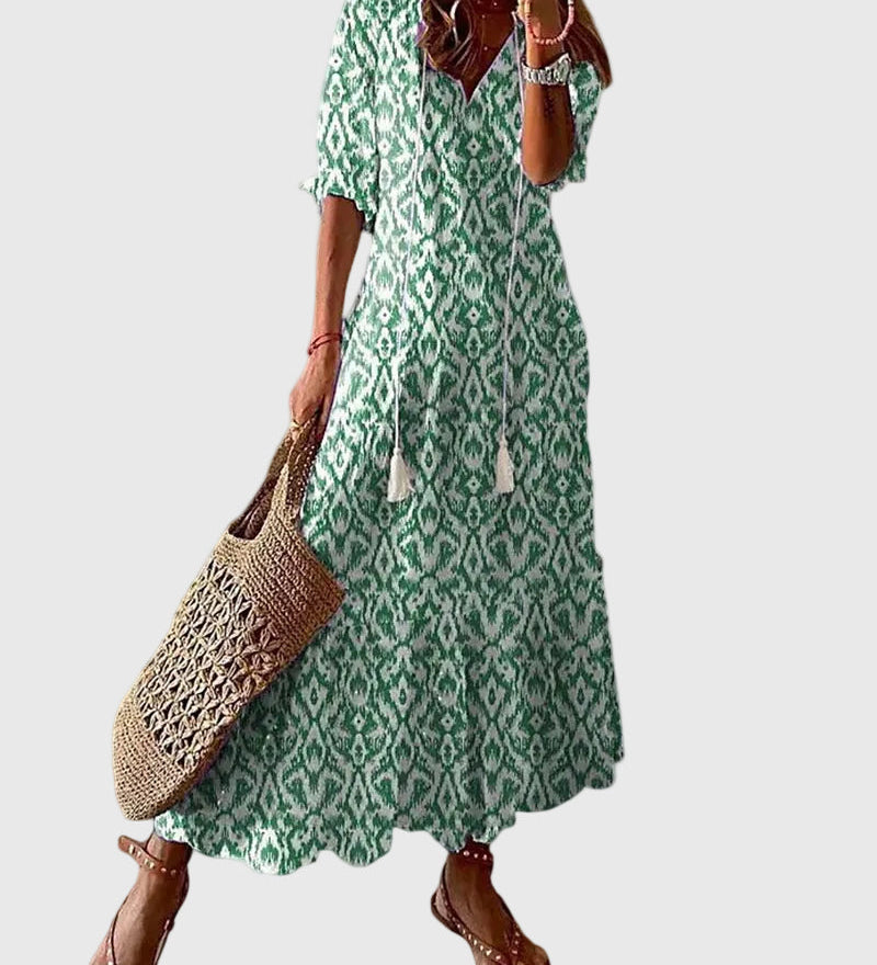Ramona | Boho Vintage Letné Maxi Šaty