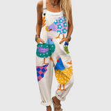 Mäkký overal s farebným potlačou kurčaťa