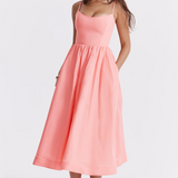 ESTELLE | Elegantné letné midi šaty s korzetovým strihom