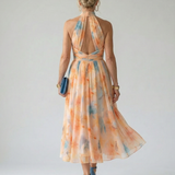 Violet & Grace™ | Mäkké halter midi šaty