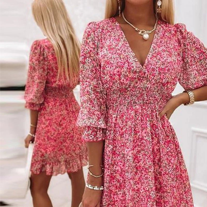 Vera | Elegantná kvetinová šaty