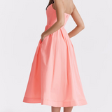 ESTELLE | Elegantné letné midi šaty s korzetovým strihom