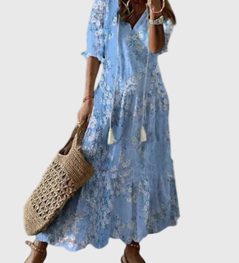 Ramona | Boho Vintage Letné Maxi Šaty
