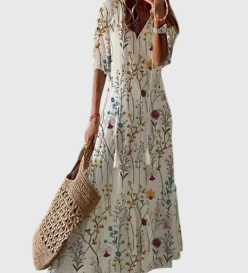 Ramona | Boho Vintage Letné Maxi Šaty