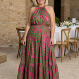 Rowen | Drapované halter midi šaty
