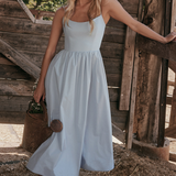 ESTELLE | Elegantné letné midi šaty s korzetovým strihom