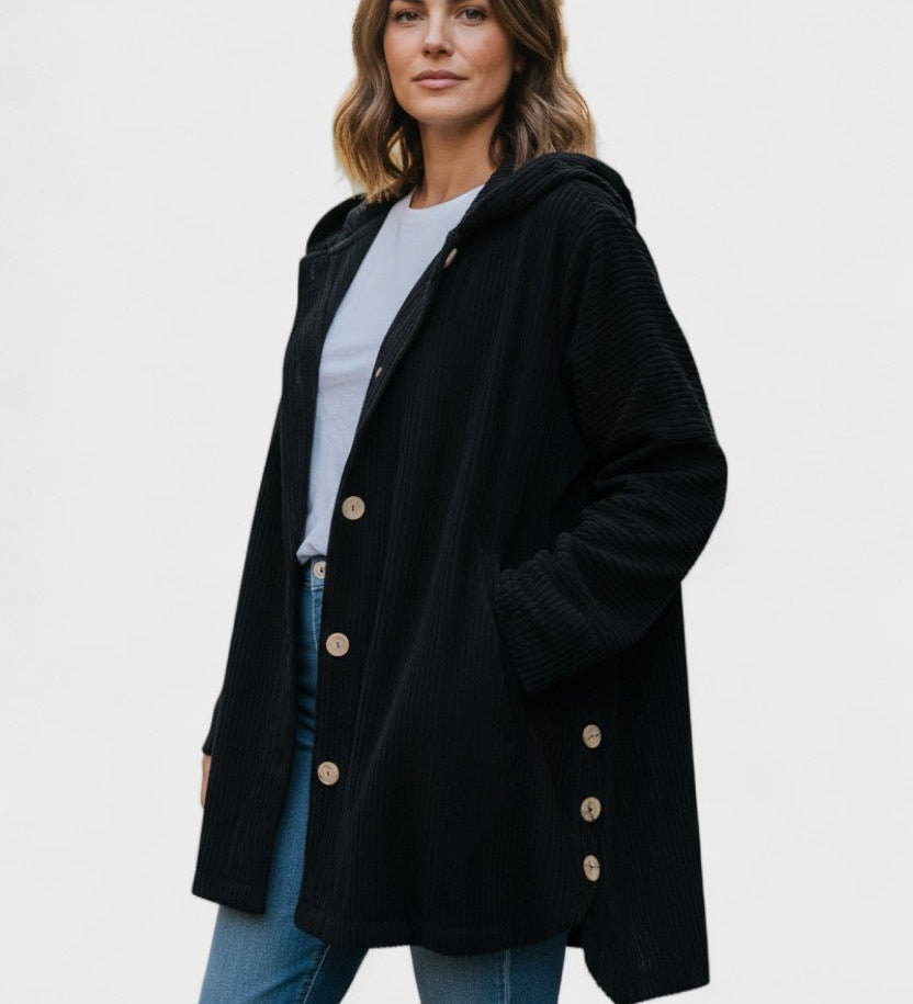 Amalie  | Elegantný velúrový kabát v luxusnom dizajne