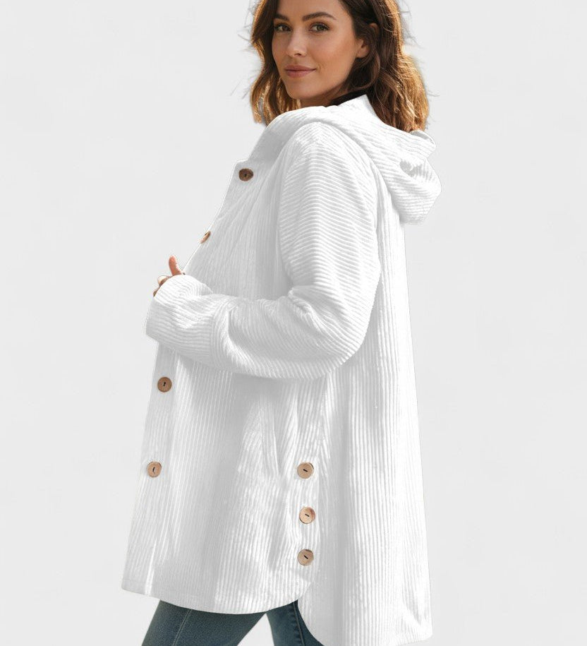 Amalie  | Elegantný velúrový kabát v luxusnom dizajne