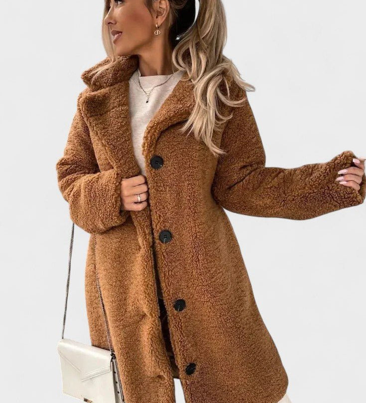 Birgitte  | Elegantná teddy bunda s luxusným dizajnom