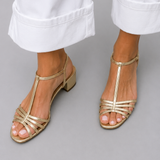 Allegra | Zlatožlté sandále každodennej elegancie
