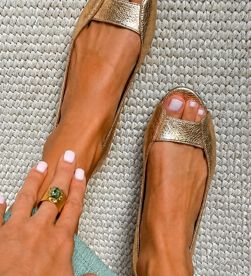 Adelina | Zlaté sandále Comfort Chic