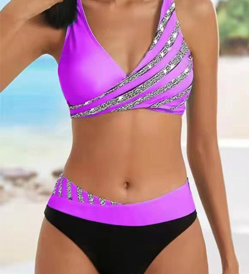 Mona - Tlačené bikini v teplých farbách