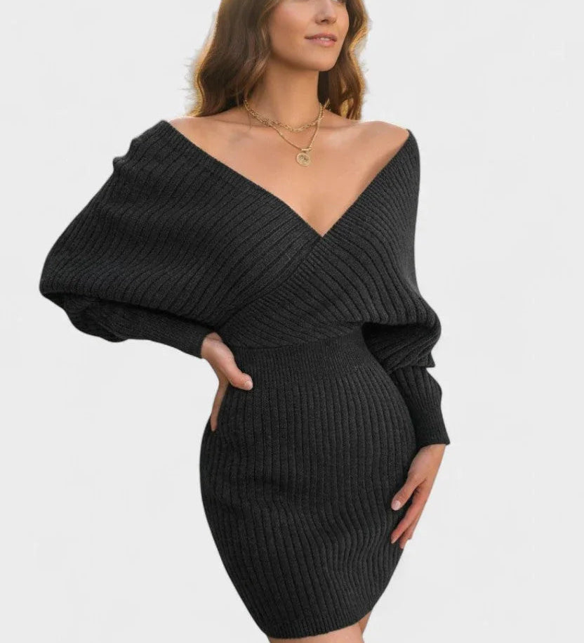 Klara  | Elegantné šaty typu envelope s výstrihom do V