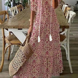 Ramona | Boho Vintage Letné Maxi Šaty