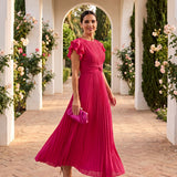 Seraphina | Elegantný maxi šaty s plisovaním a zaväzovaním v páse