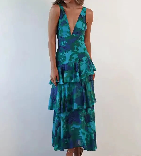 Lisa | Elegantné midi šaty s kvetinovým vzorom