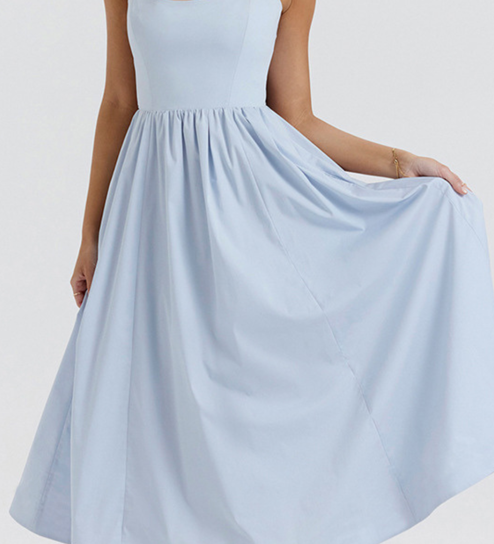 ESTELLE | Elegantné letné midi šaty s korzetovým strihom