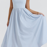 ESTELLE | Elegantné letné midi šaty s korzetovým strihom