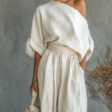 Camila | Off-Shoulder ľanový set