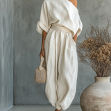 Camila | Off-Shoulder ľanový set
