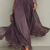 Ashley | Elegante vintage maxi šaty z gázy