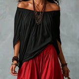Marisol | Off-Shoulder Crop Top a Set Laternenhosen - Zmes viskózy