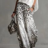 PENELOPE | KOMPLET BOHO CHIC S TOPOM A ANIMALIER NÁDHERNÝMI NOHAVIČKAMI