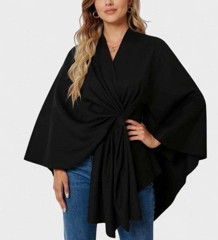 Yvette | Elegantné drapované pončo