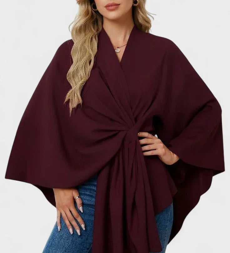 Yvette | Elegantné drapované pončo