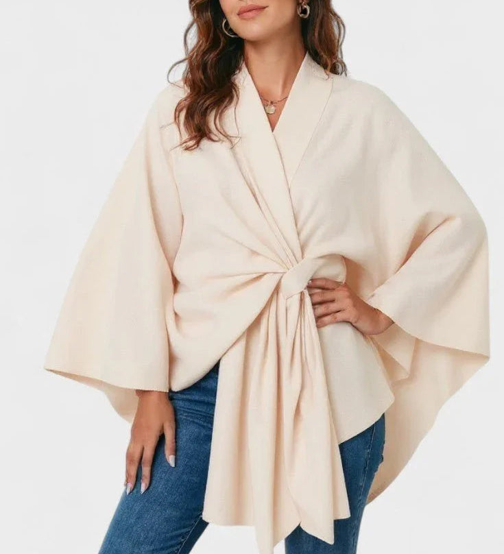 Yvette | Elegantné drapované pončo