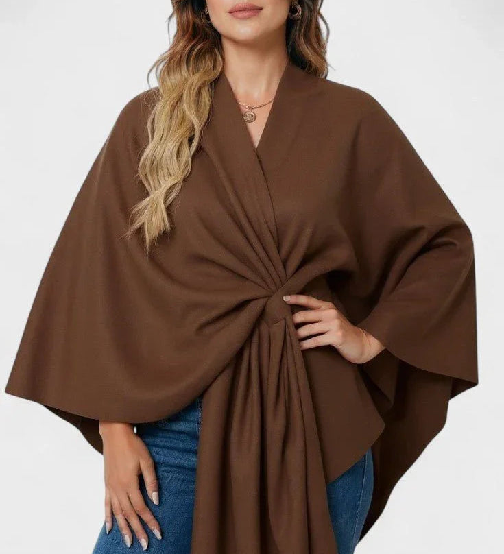 Yvette | Elegantné drapované pončo