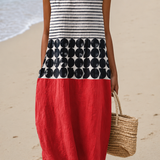 Jane™ Colorblock Midi Šaty
