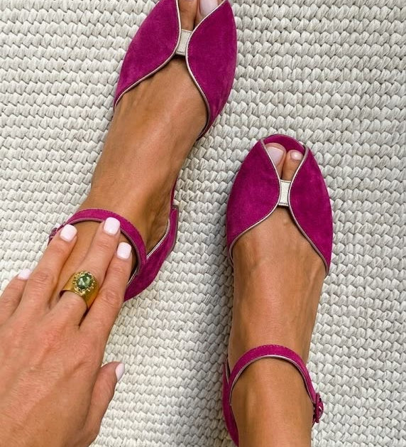 Olivia | Elegantné sandále v zelenej šalviovej farbe