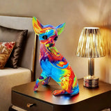 Stolná Lampa Chihuahua z Vibrantnej Reziny