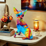 Stolná Lampa Chihuahua z Vibrantnej Reziny