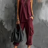 Valentina | Komplet Casual Mäkky s Vreckami