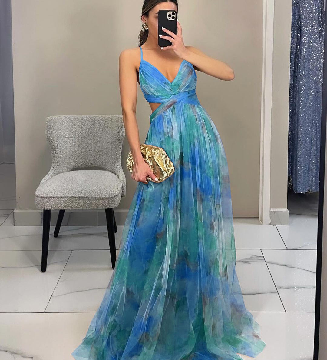 GISELLE | Chiffon Maxi Dress