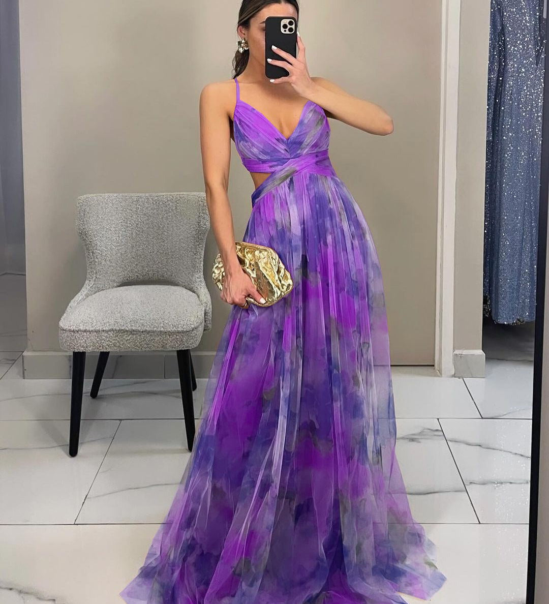 GISELLE | Chiffon Maxi Dress