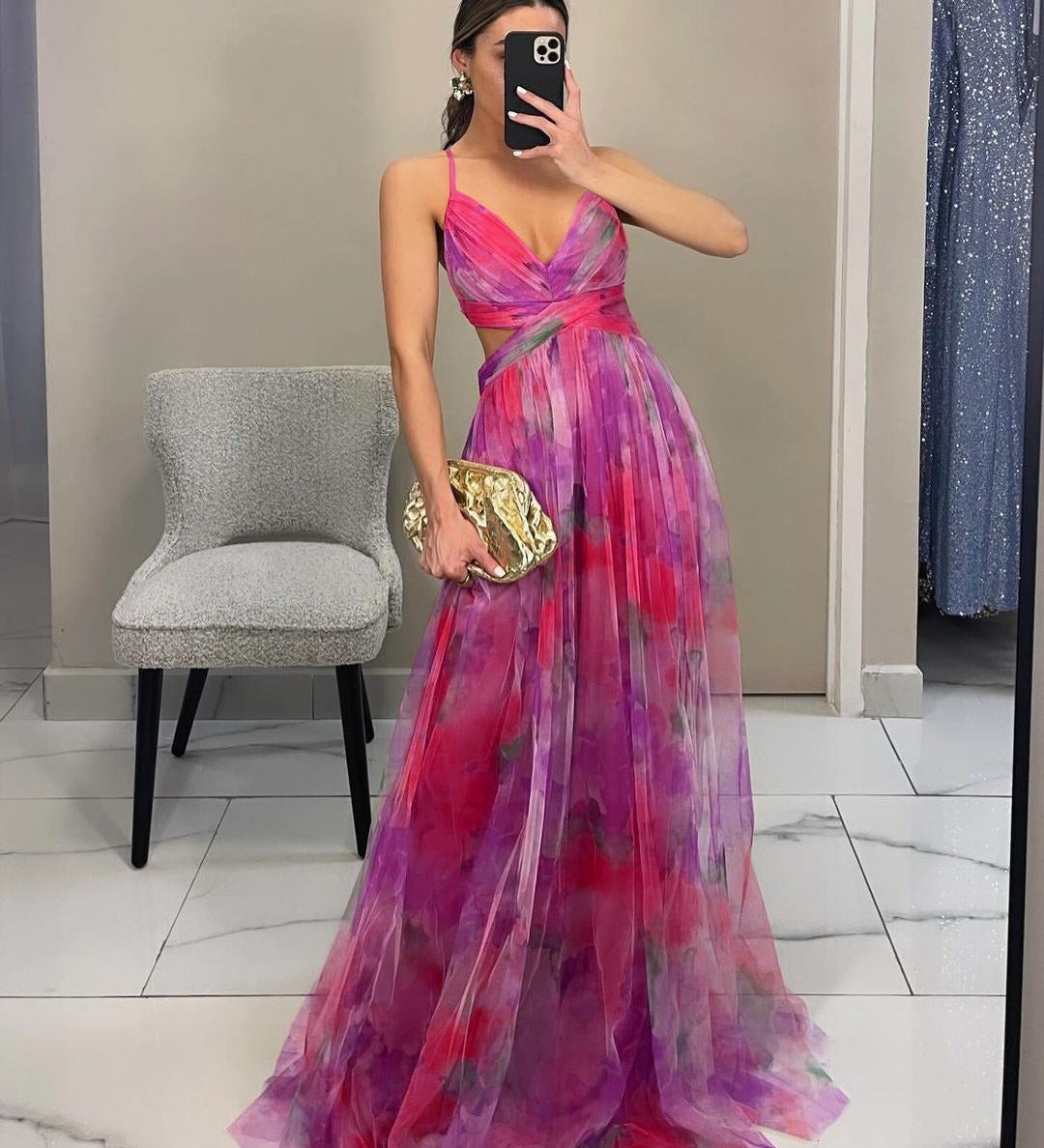 GISELLE | Chiffon Maxi Dress