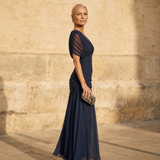 Avery | Elegantné modré šaty