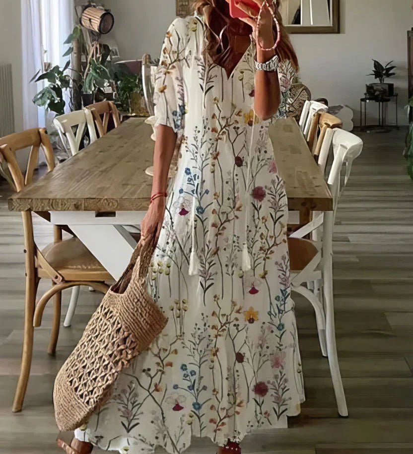 Diana | Boho Šaty s Pokrytím Pre Bruško