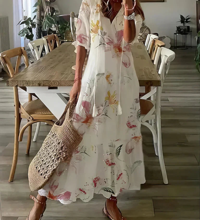 Diana | Boho Šaty s Pokrytím Pre Bruško